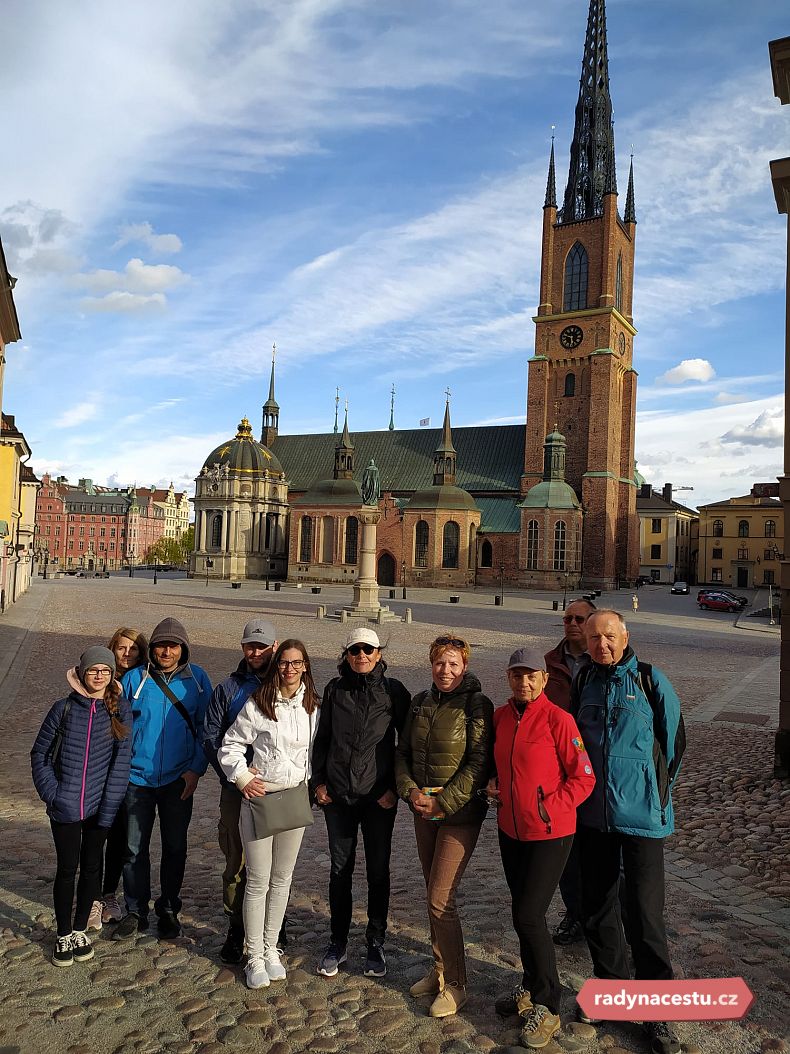 Naše skupinka si Stockholmu i netradičně krásného počasí užívala