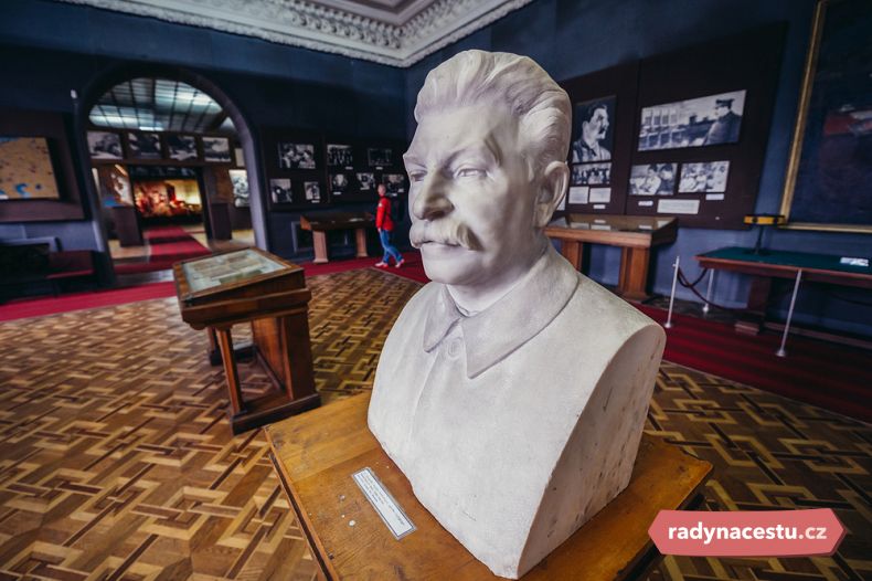 Busta Stalina v místním muzeu