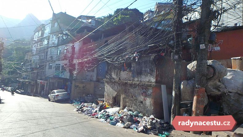 Chudinská čtvrť Favela Rocinha