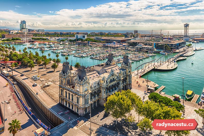 Barcelona a výhled na Port Vell