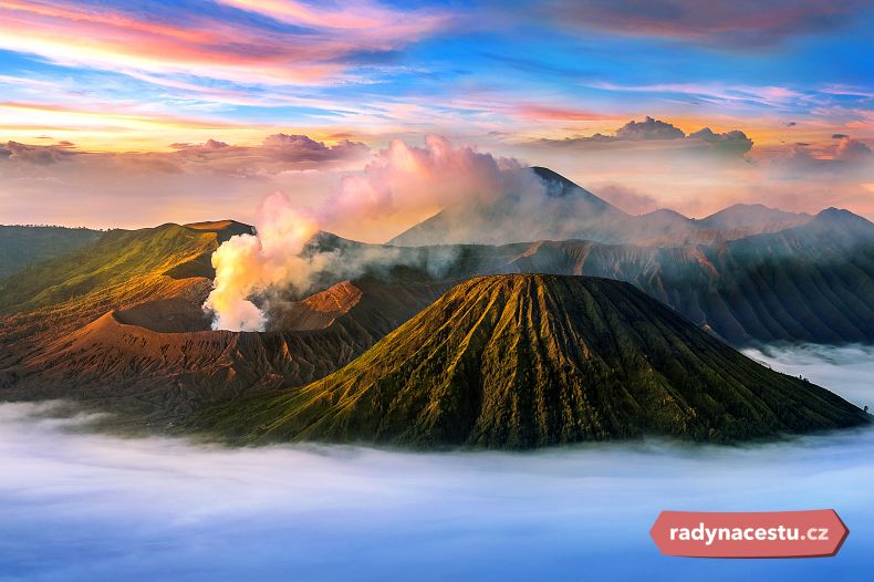 Sopka Bromo na Jávě