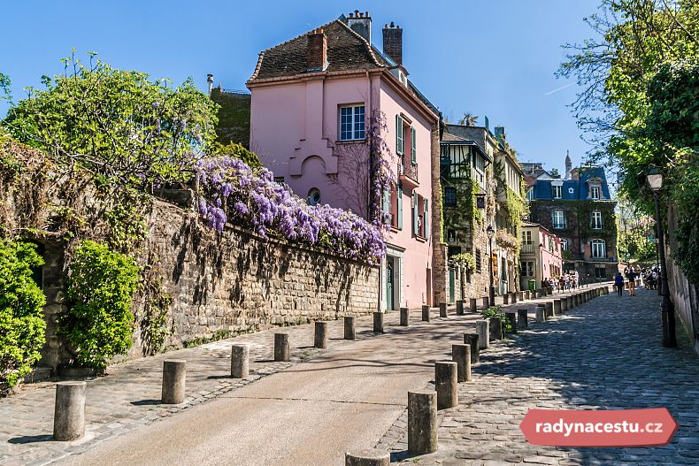 Jedna z nejslavnějších uliček na Montmartru
