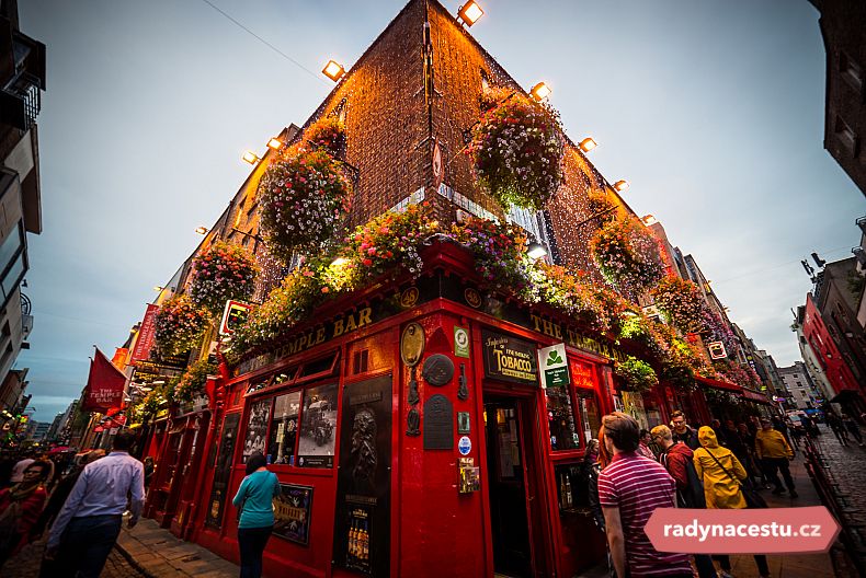 Kouzelná atmosféra dublinské čtvrti Temple Bar
