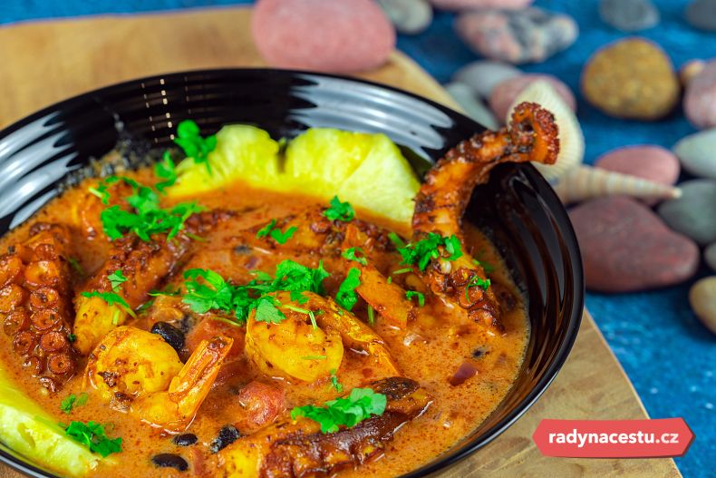 Octopus curry