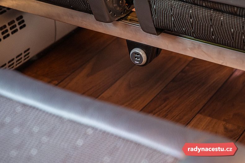 USB připojení v našich autobusech