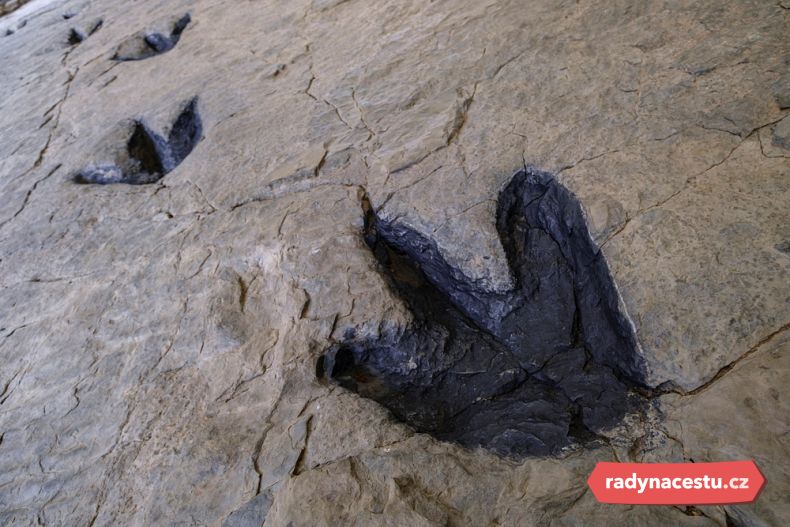 Dinosauří stopy v Cornagu