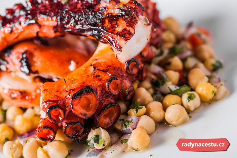 Chobotnice i cizrna jako častá součást kuchyně v Algarve