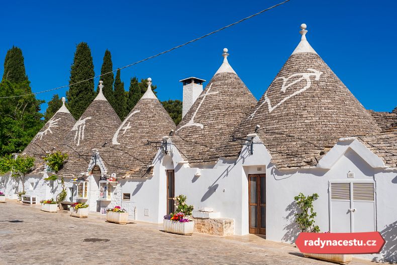 Úžasné domečky trulli v Alberobellu