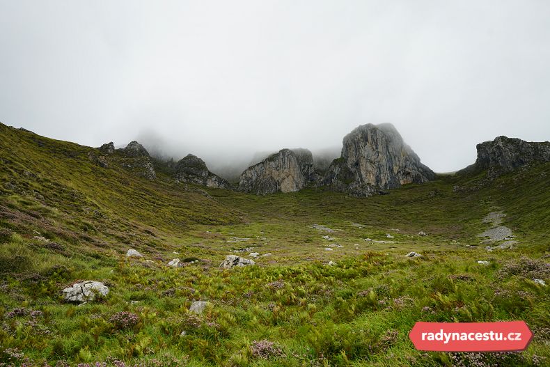 Vápencové štíty zlehka připomínají oblíbené Dolomity