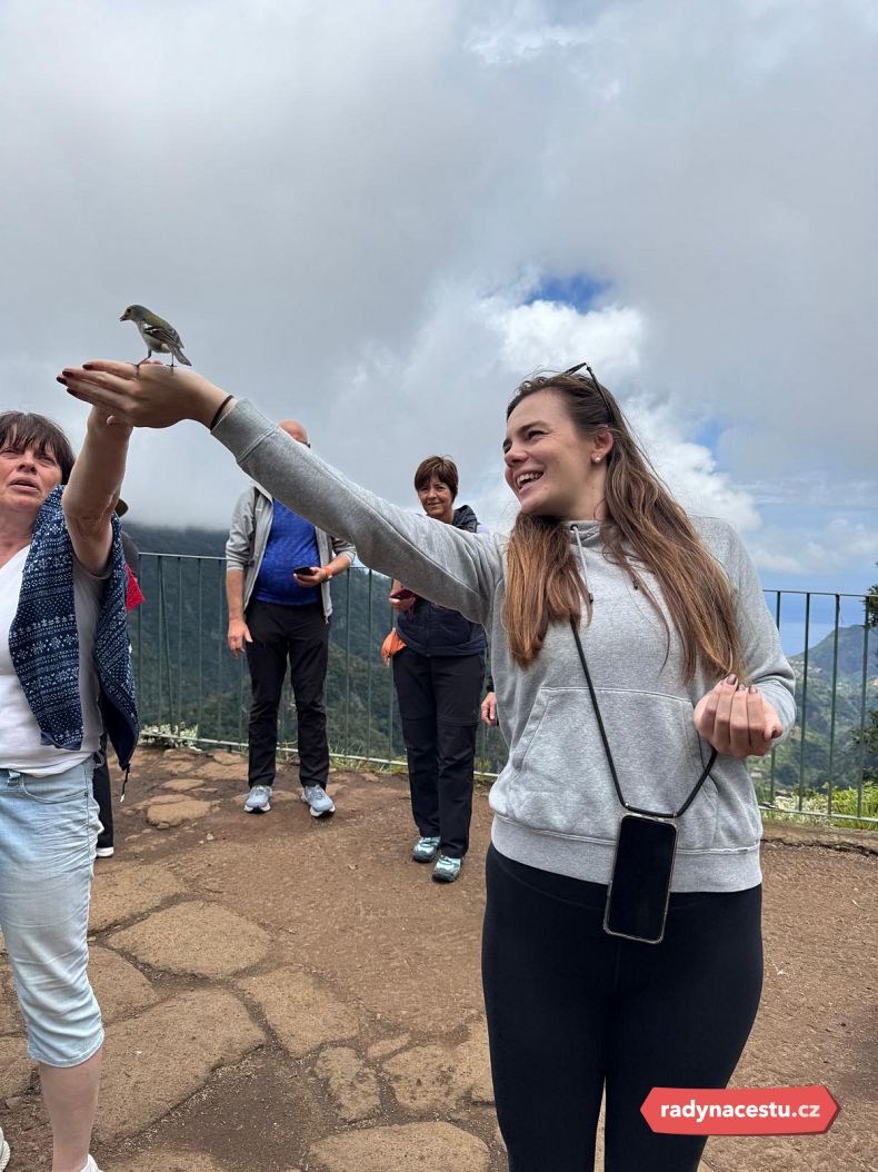 Vyhlídka Balcões a krmení ptáčků přímo z ruky