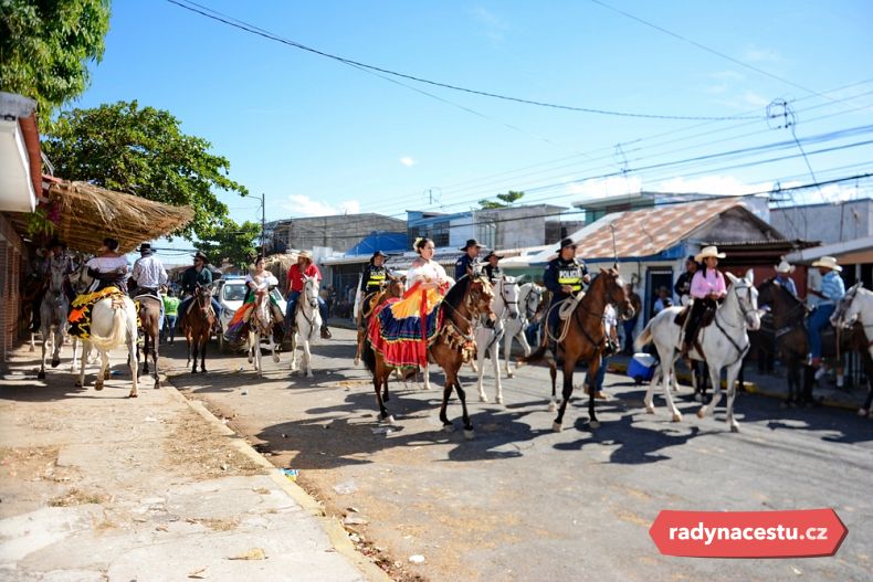 Průvod s koňmi