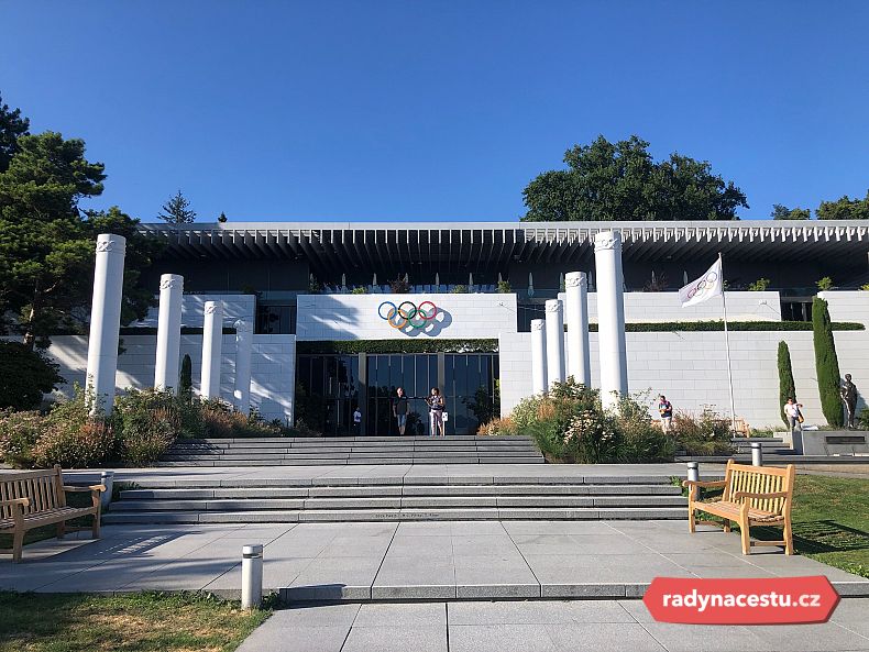 Olympijské muzeum, které připomíná, že Lausanne je sídlem MOV