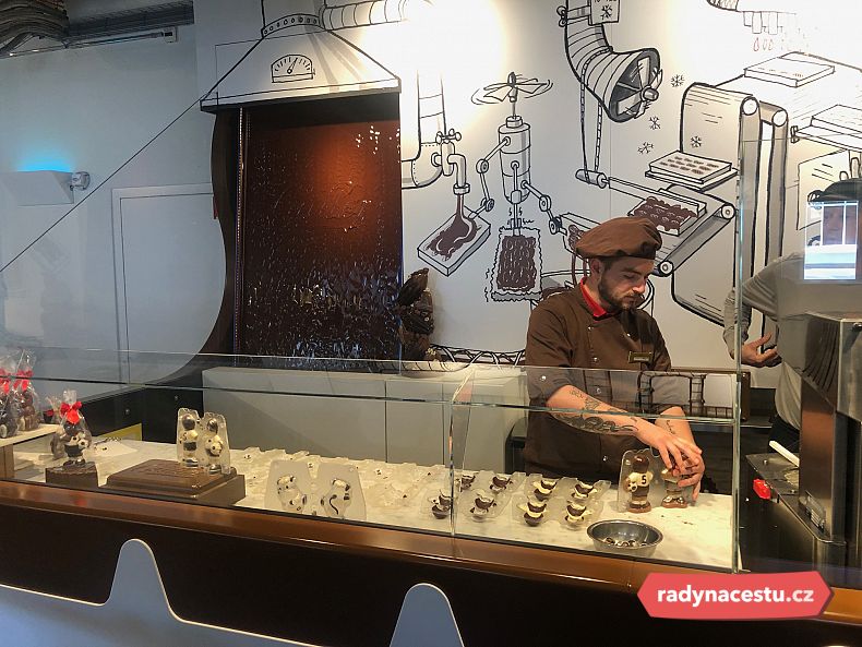 Výroba výborné čokolády Maison Cailler