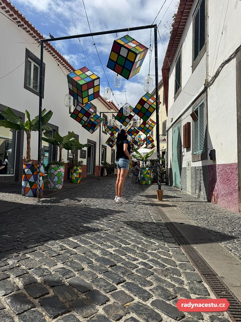 V historickém centru Câmara de Lobos, kousek od malého přístavu, bývají umístěny umělecké instalace
