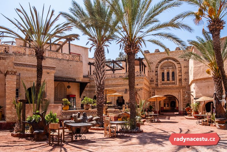 Agadir - staré město s tradiční marockou architekturou