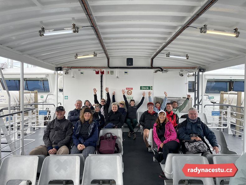 První trajekt ještě s klidným žaludkem