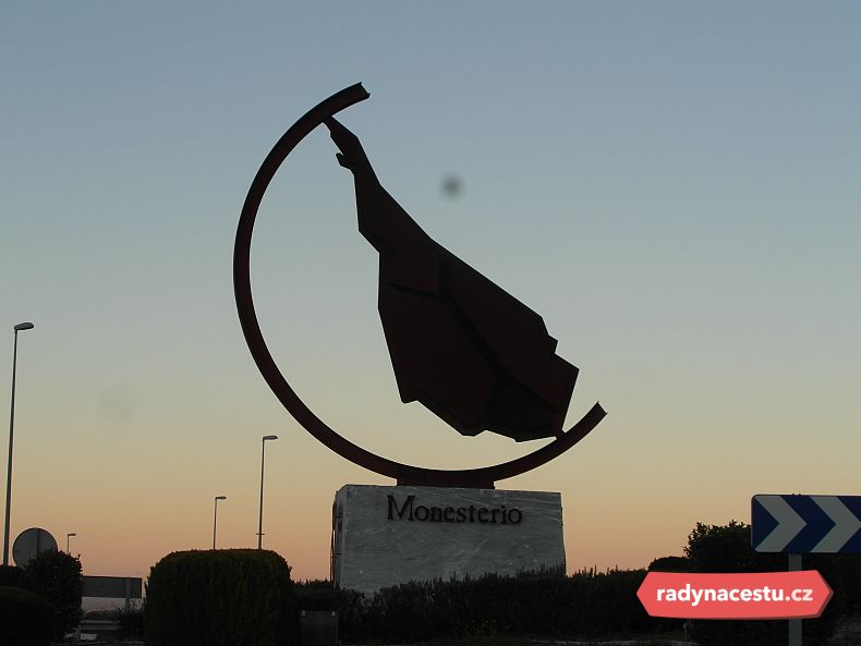 Monesterio - jedno z šunkových center v pohoří Sierra Morena v Andalusii