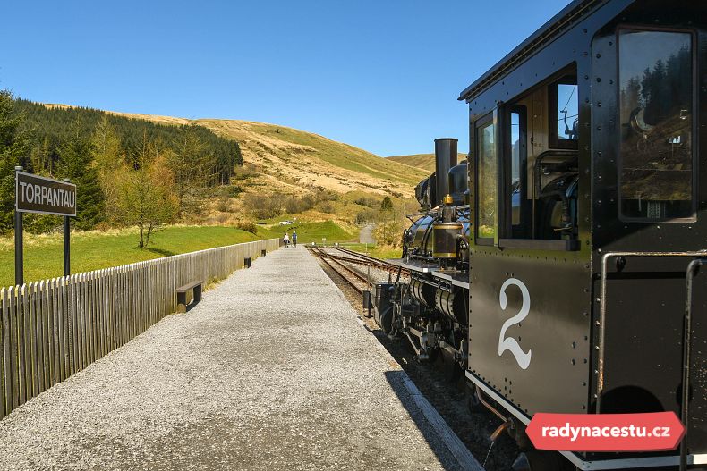 Vlaková stanice Torpantau leží v nadmořské výšce 400 metrů