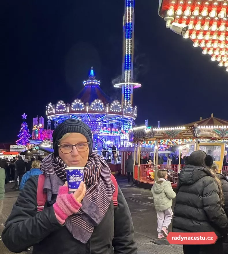 Průvodkyně Eva Staňková v adventním Londýně
